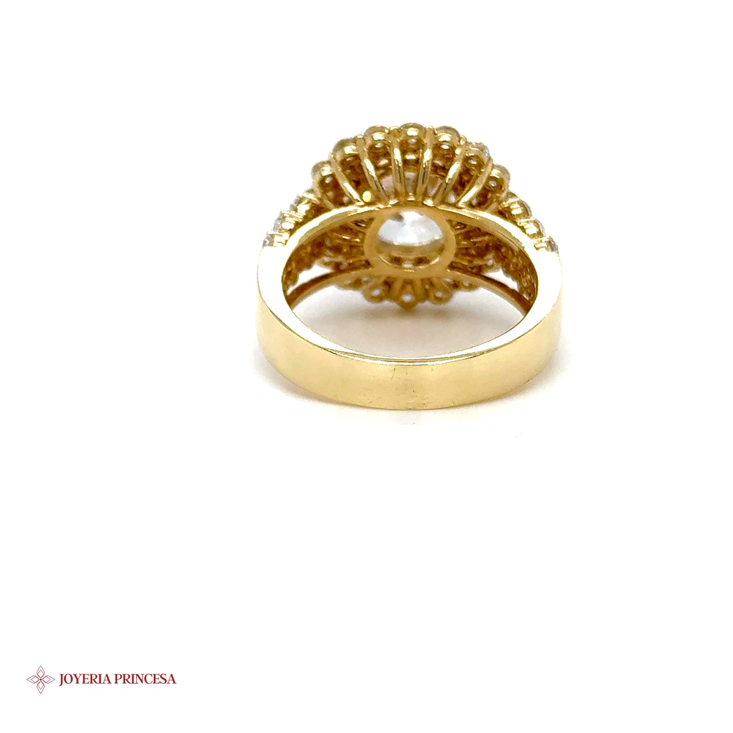 Anillo Halo Accent 10K