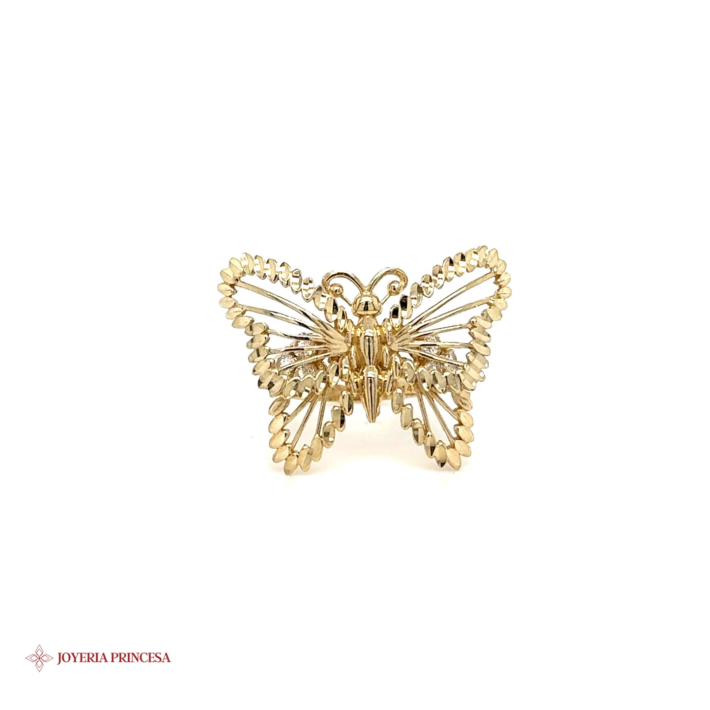 Anillo Filligree Mariposa 14K