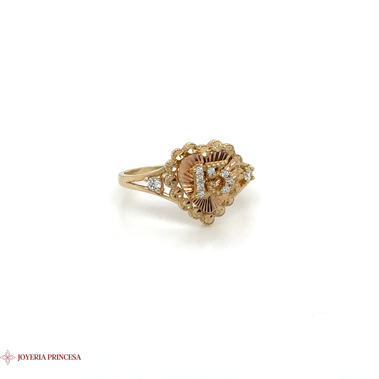 Anillo Quinceañera Vintage 14K