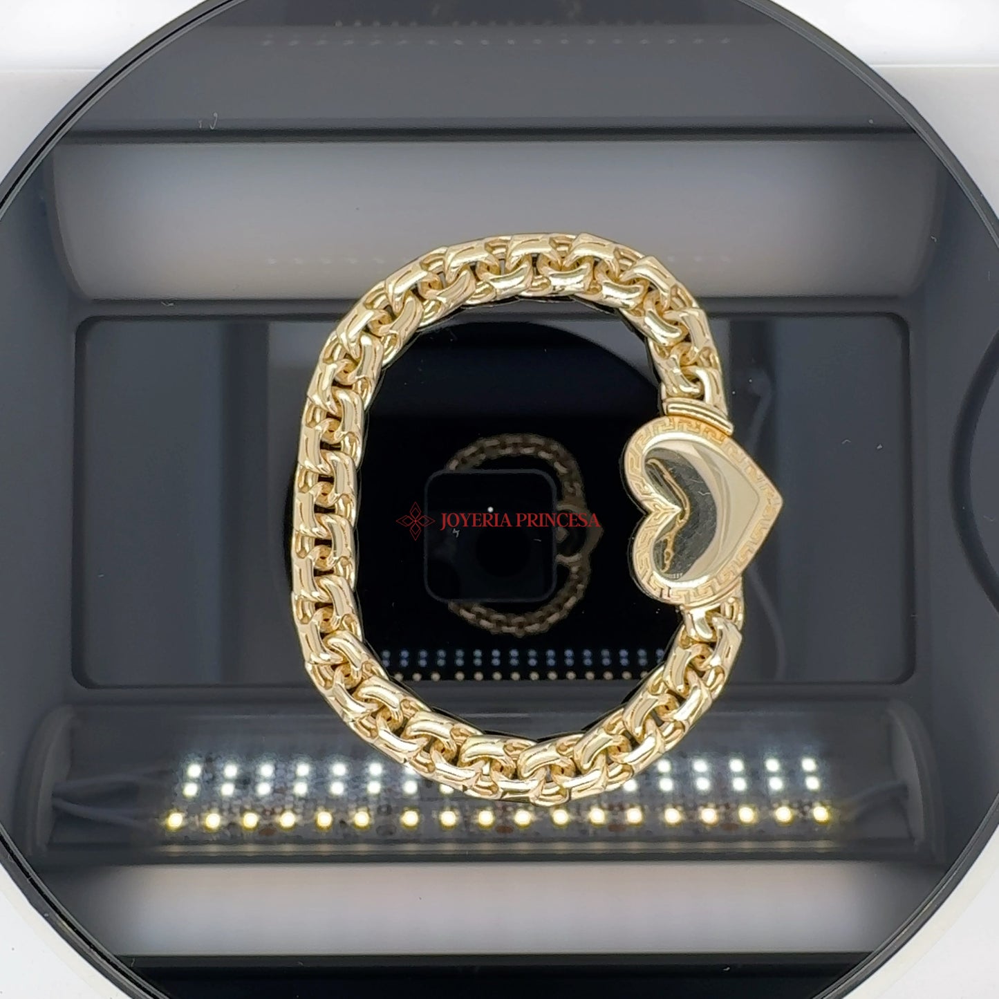 Pulsera Corazón Oro 14K