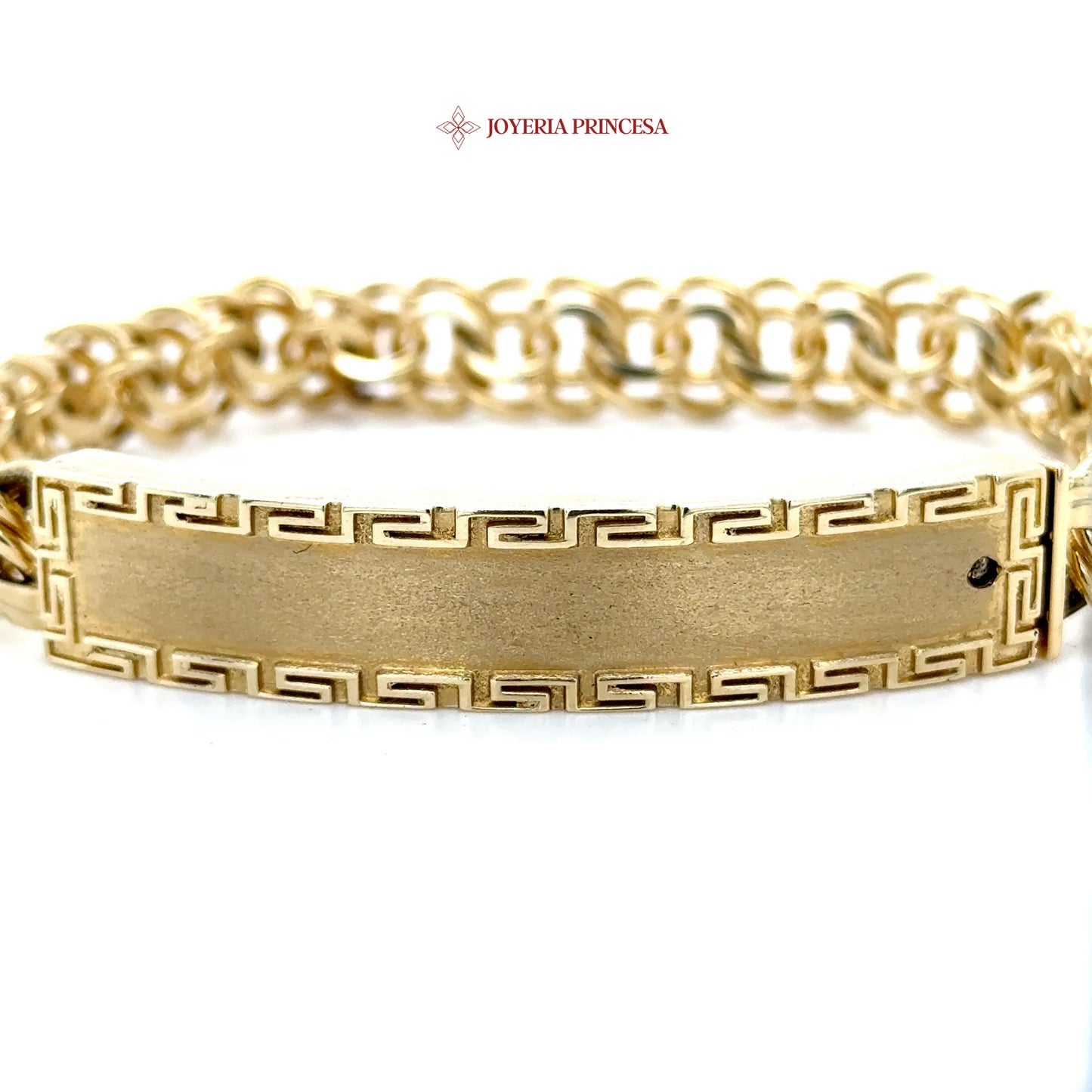 10K Chino Link Greek Bracelet