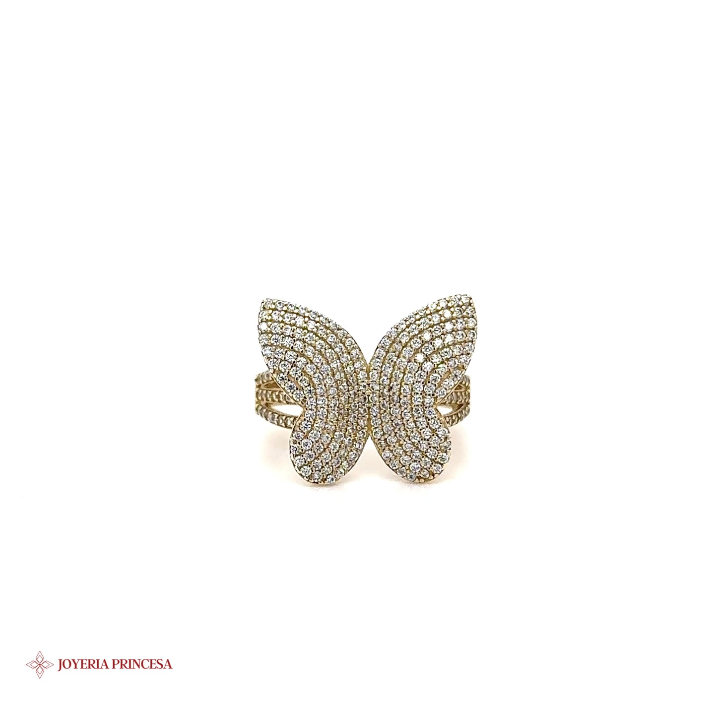 Anillo Mariposa Circonita 10K