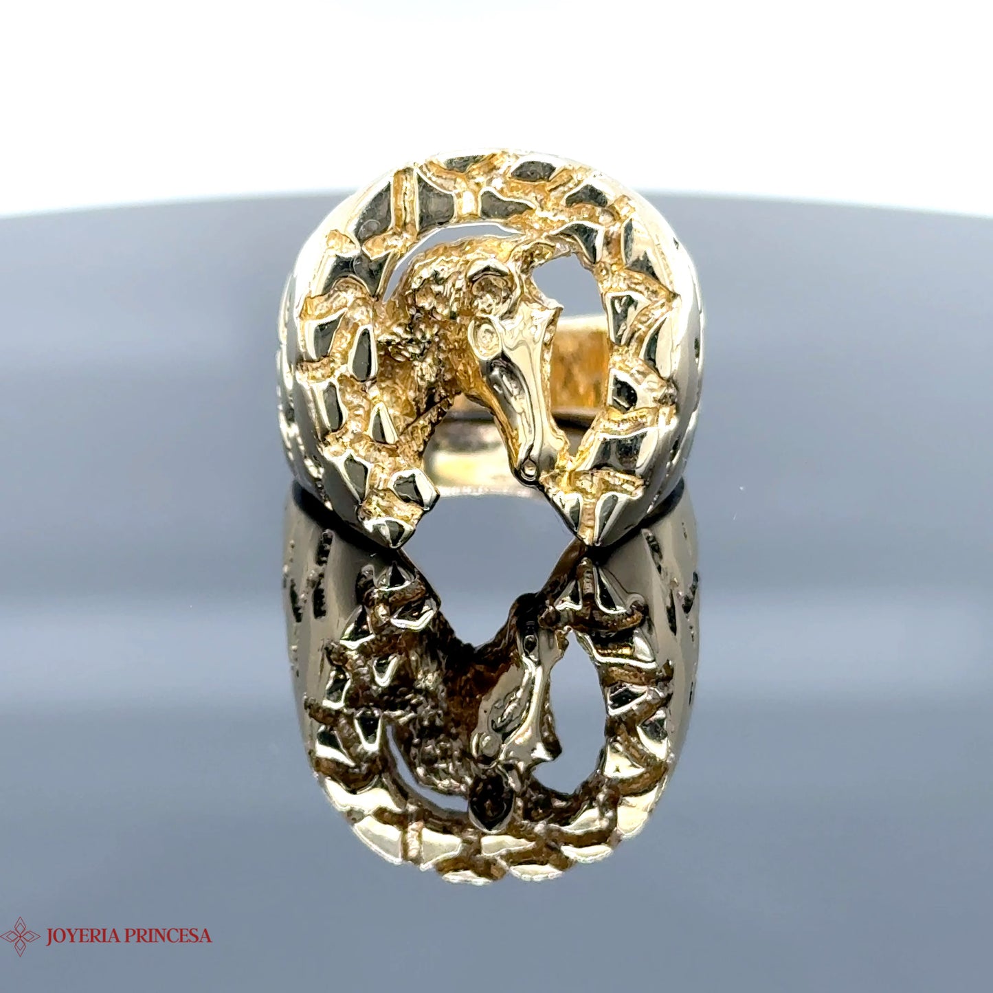 Anillo Pepita Herradura 14k