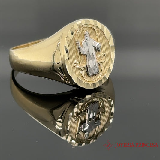 Anillo de Oro San Benito 14K