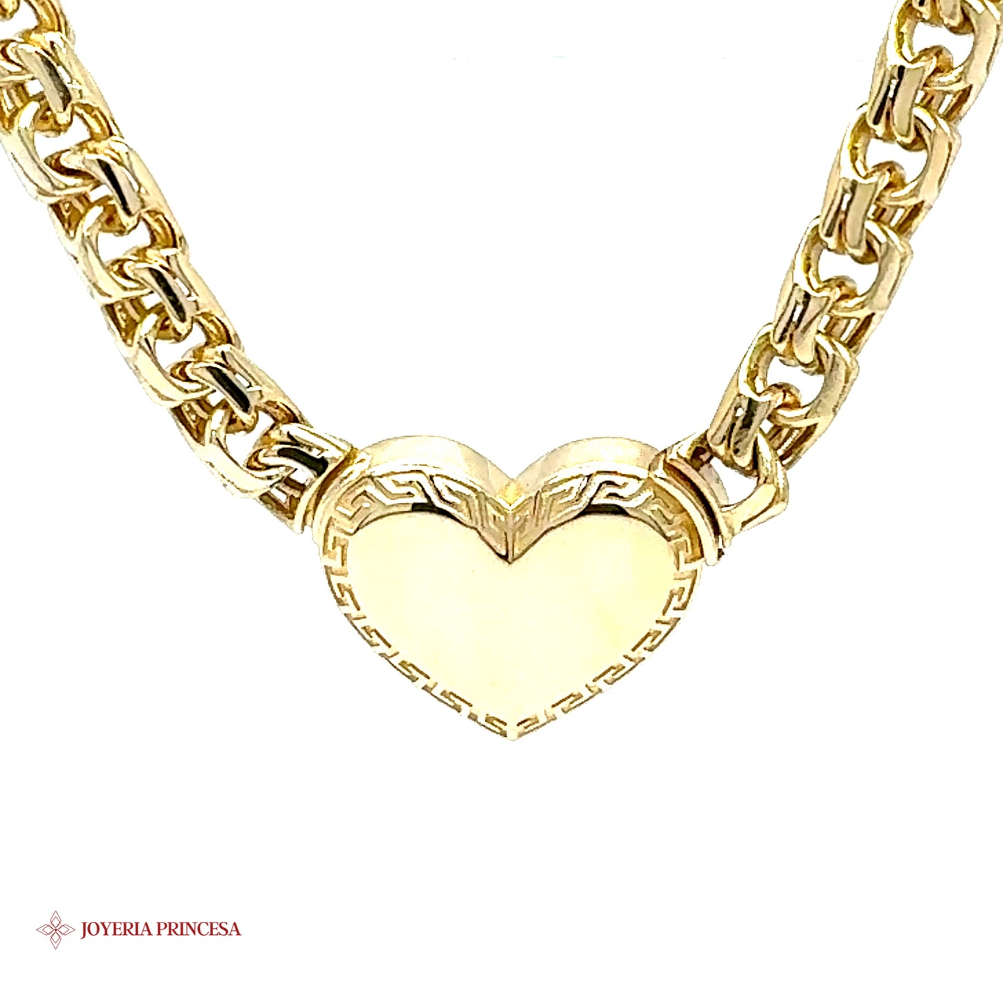 Collar Corazón Oro 14K