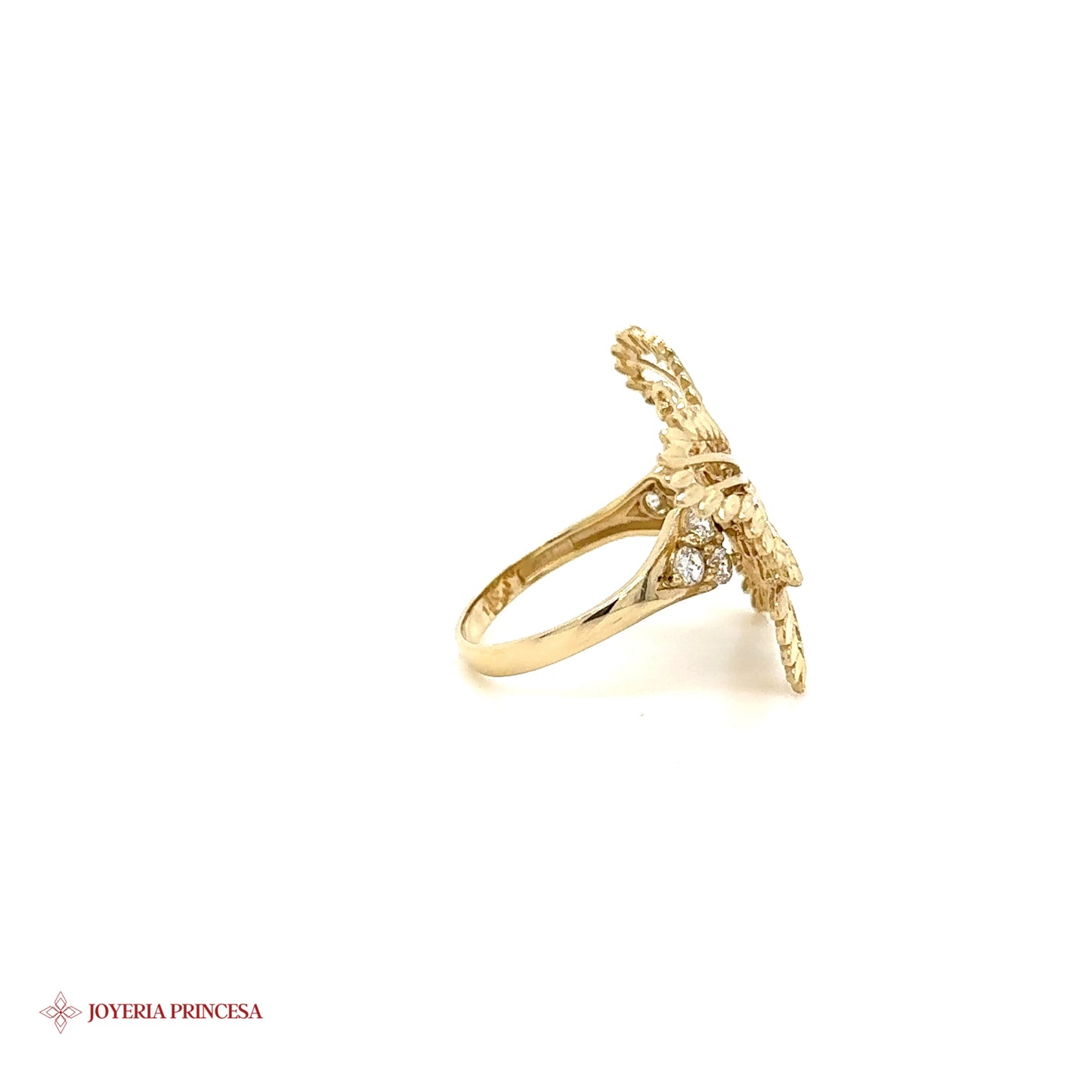 Anillo Filligree Mariposa 14K