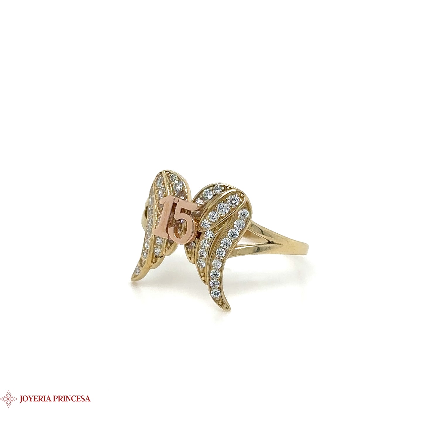 Anillo Quinceañera Mariposa 14K