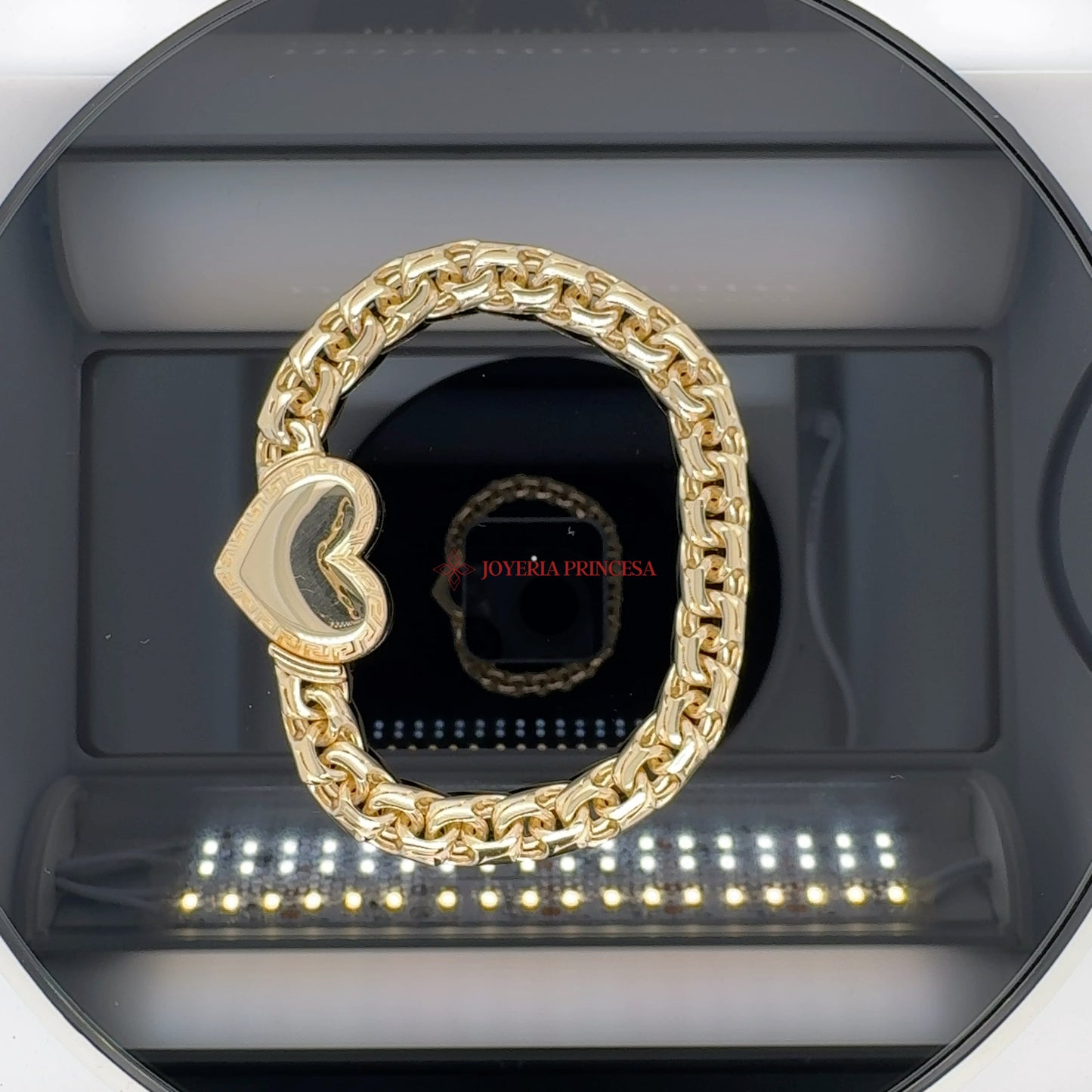 Pulsera Corazón Oro 14K