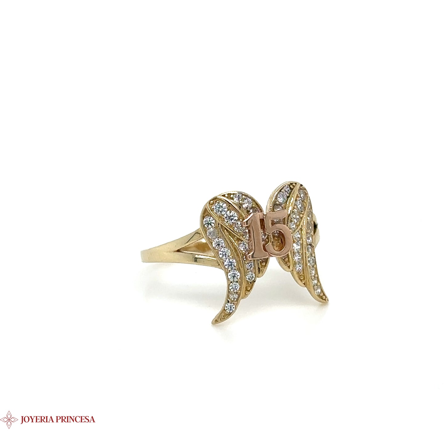 Anillo Quinceañera Mariposa 14K