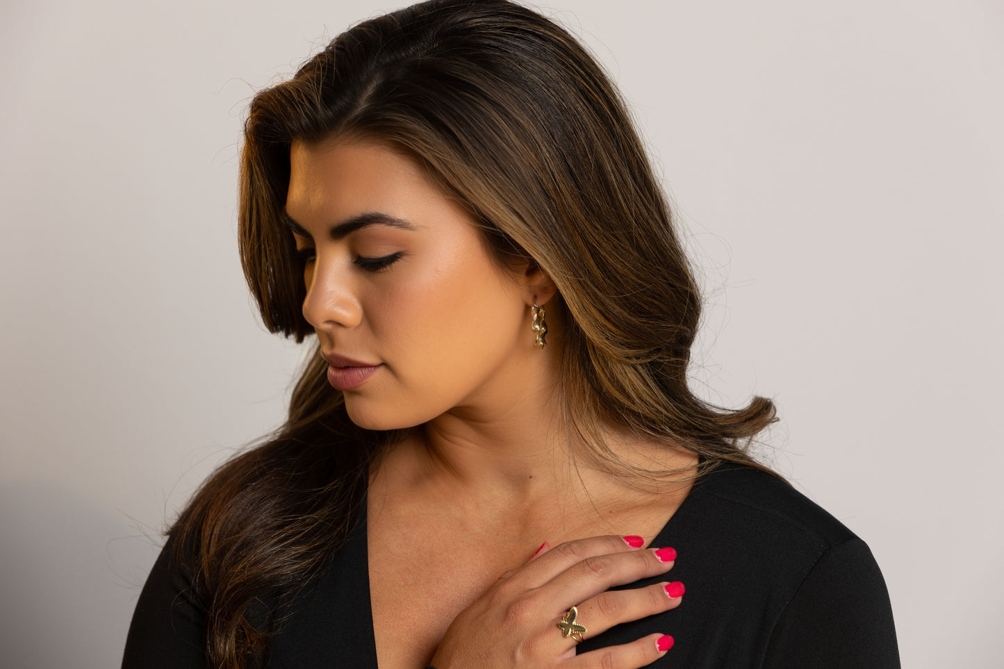 Mariposa con Encanto Anillo de Oro de 14K