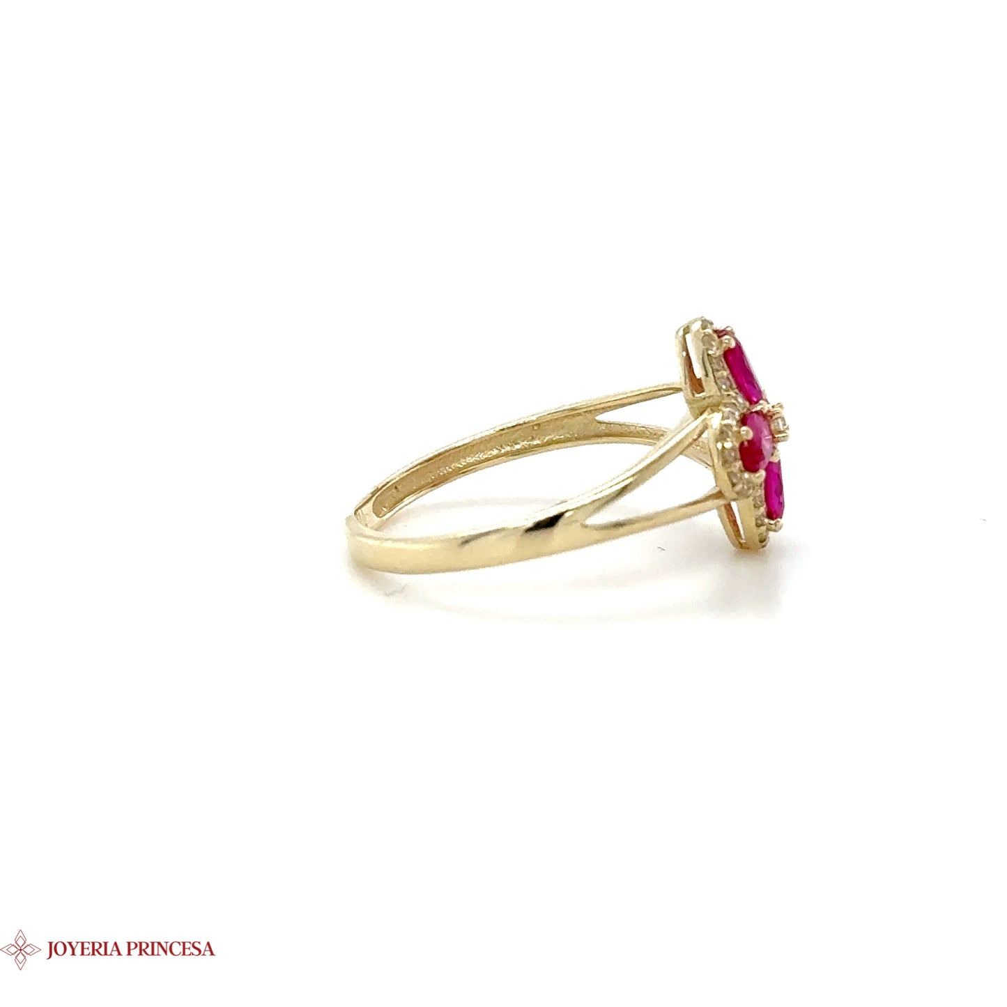 Anillo de oro de 14 quilates Vivid Blossom