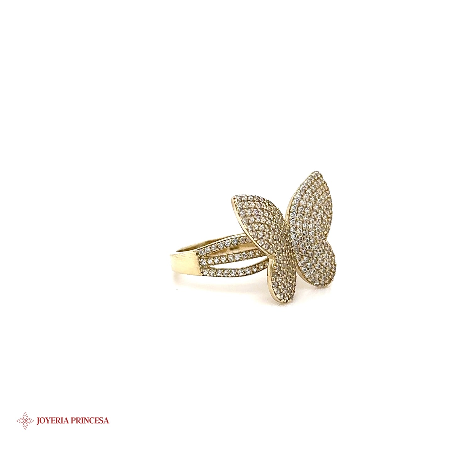 Anillo Mariposa Circonita 10K