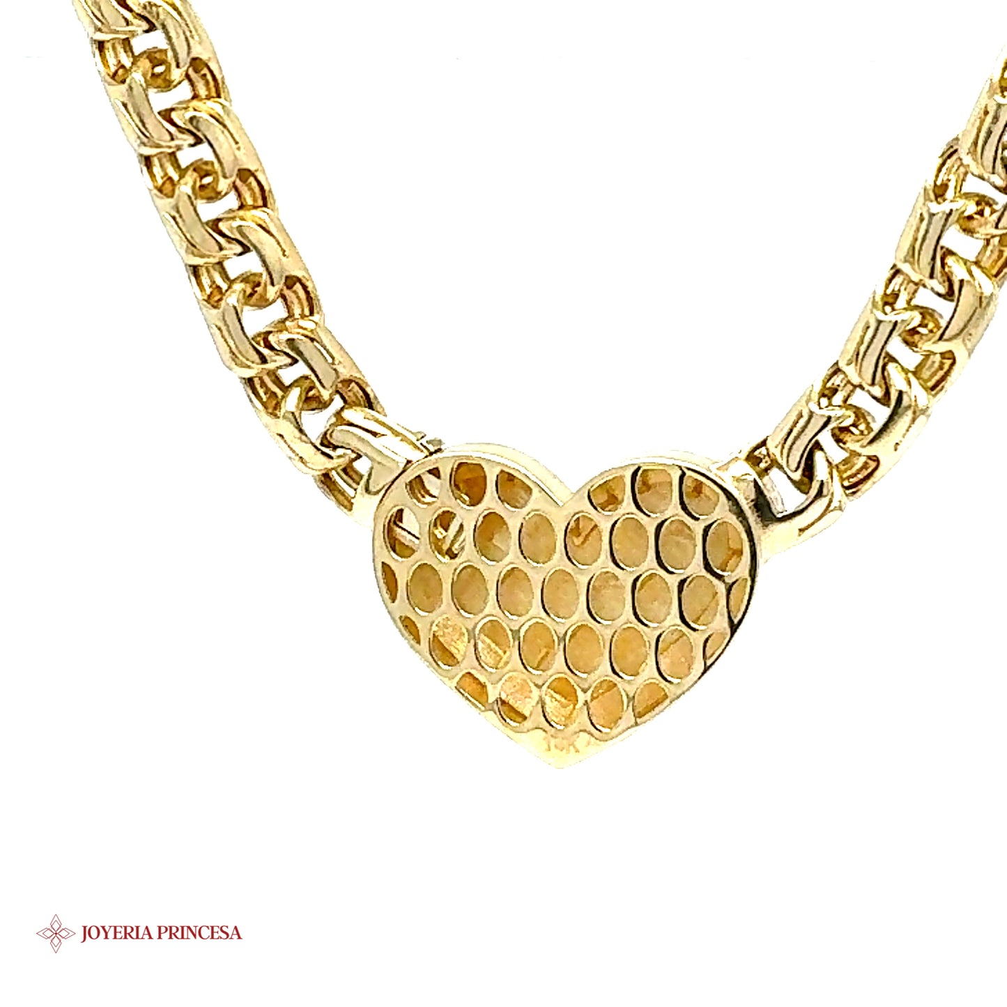 Collar Corazón Oro 14K