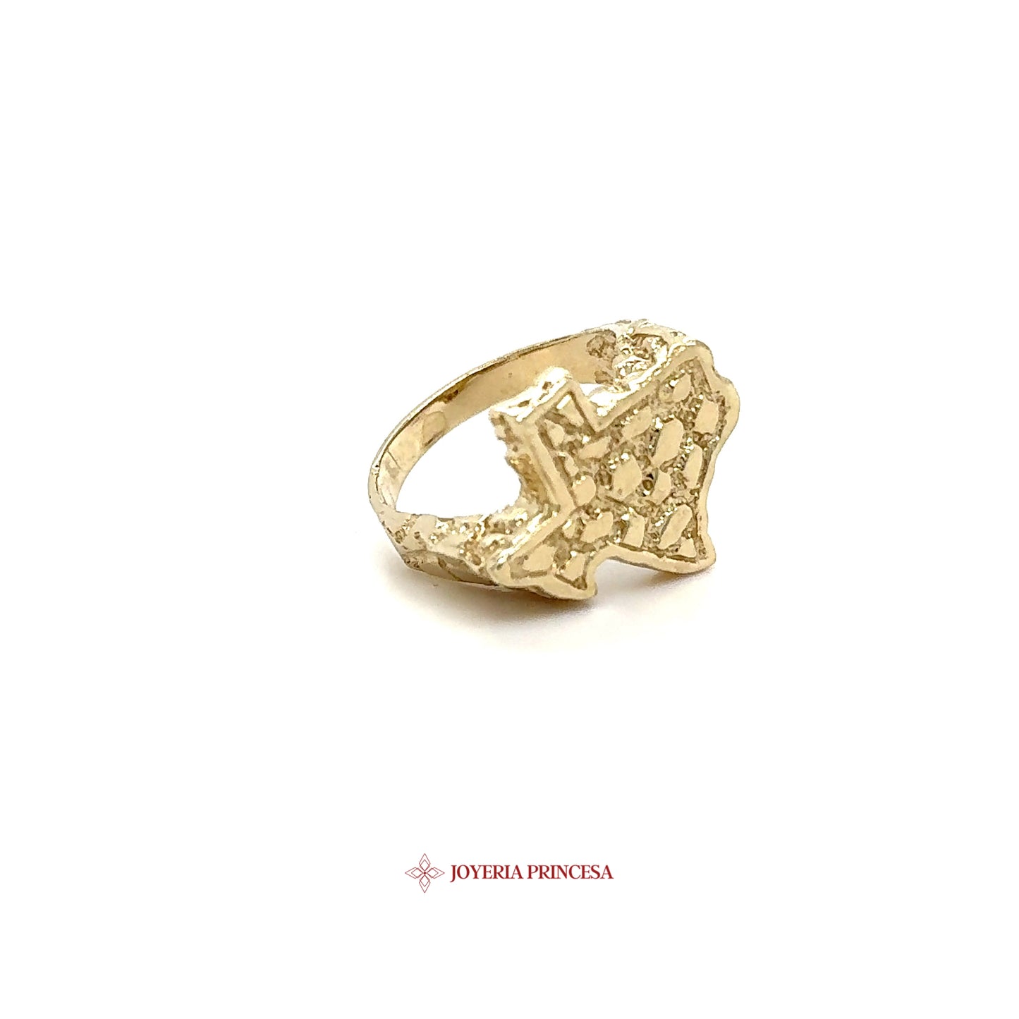 Anillo Texas Nugget 14K