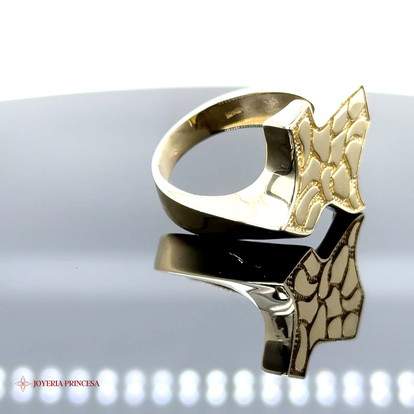 Anillo Texas Nugget 10K