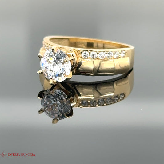 Anillo de compromiso con circonitas cúbicas