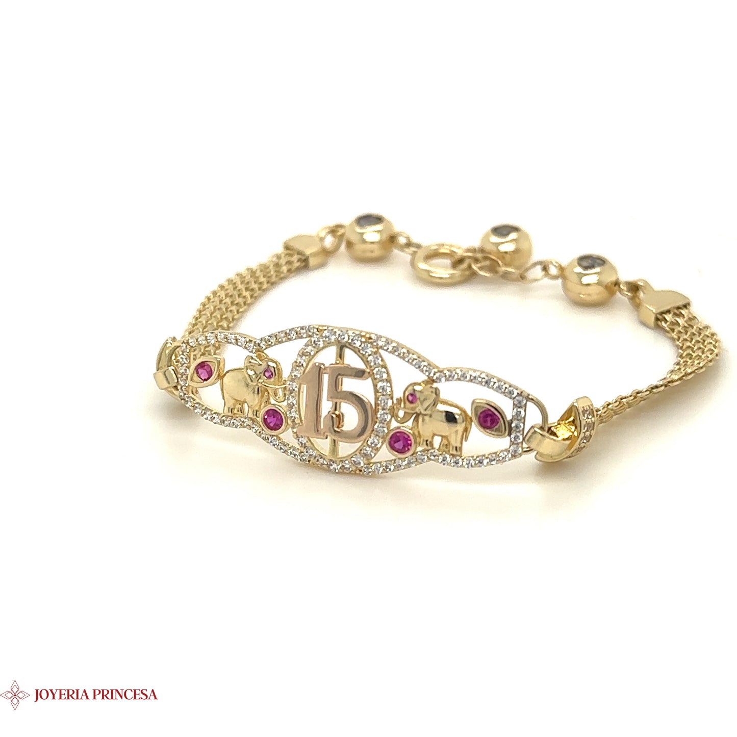 Pulsera Quinceañera Oro 14K