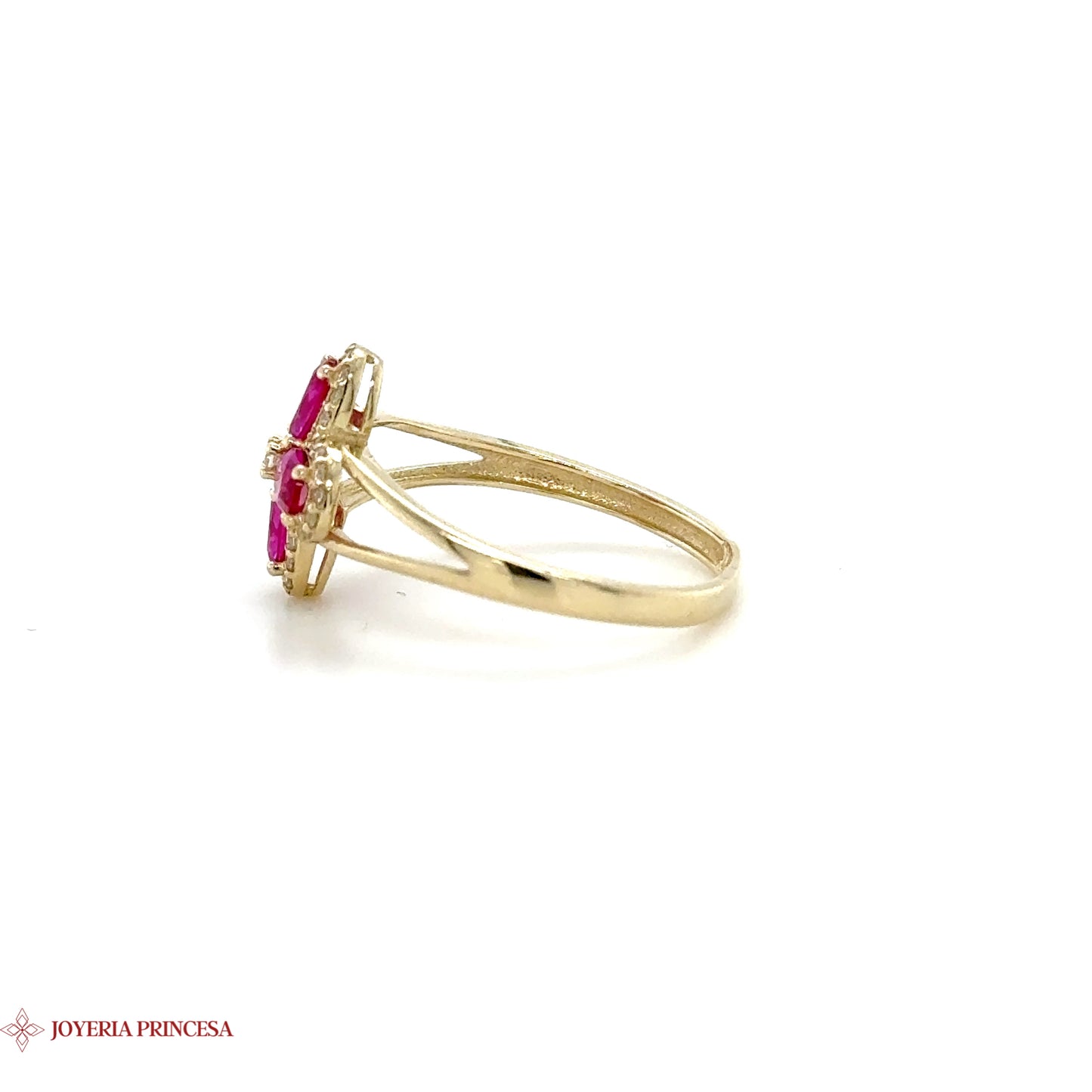 Anillo de oro de 14 quilates Vivid Blossom
