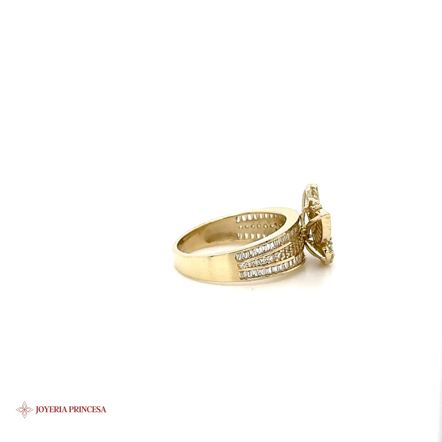 Anillo Mariposa Baguette 10K