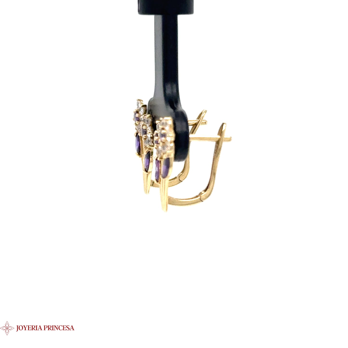 Aretes de oro de 14 quilates Floral Radiance