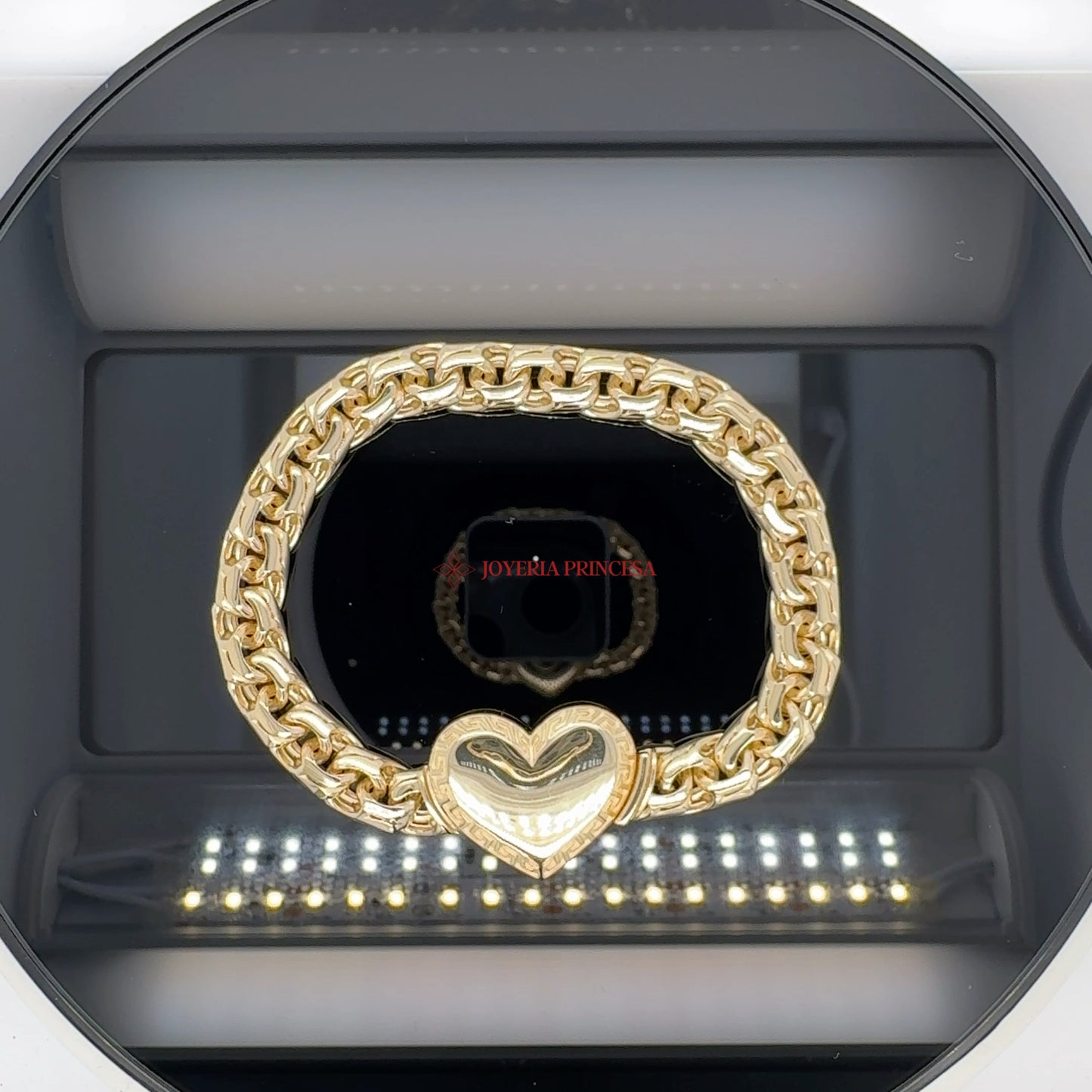 Pulsera Corazón Oro 14K