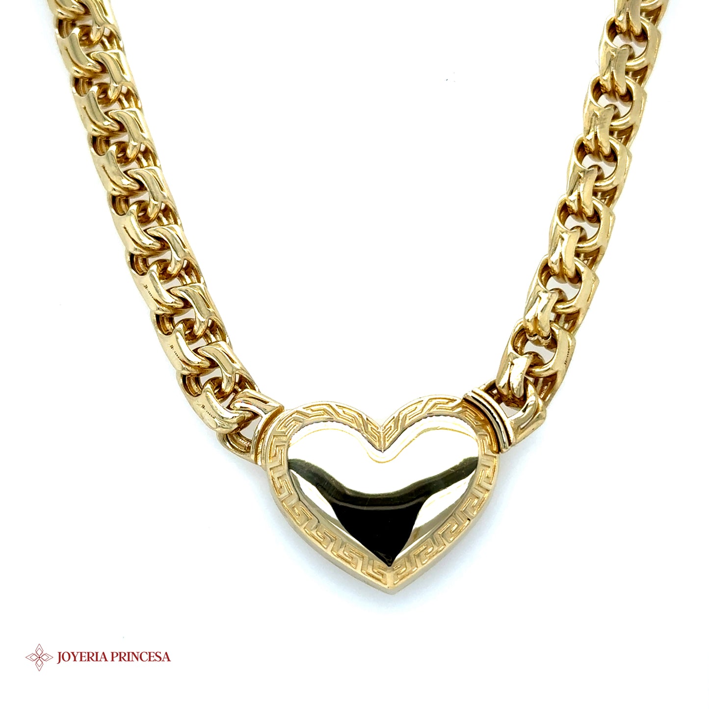 Collar Corazón Oro 14K