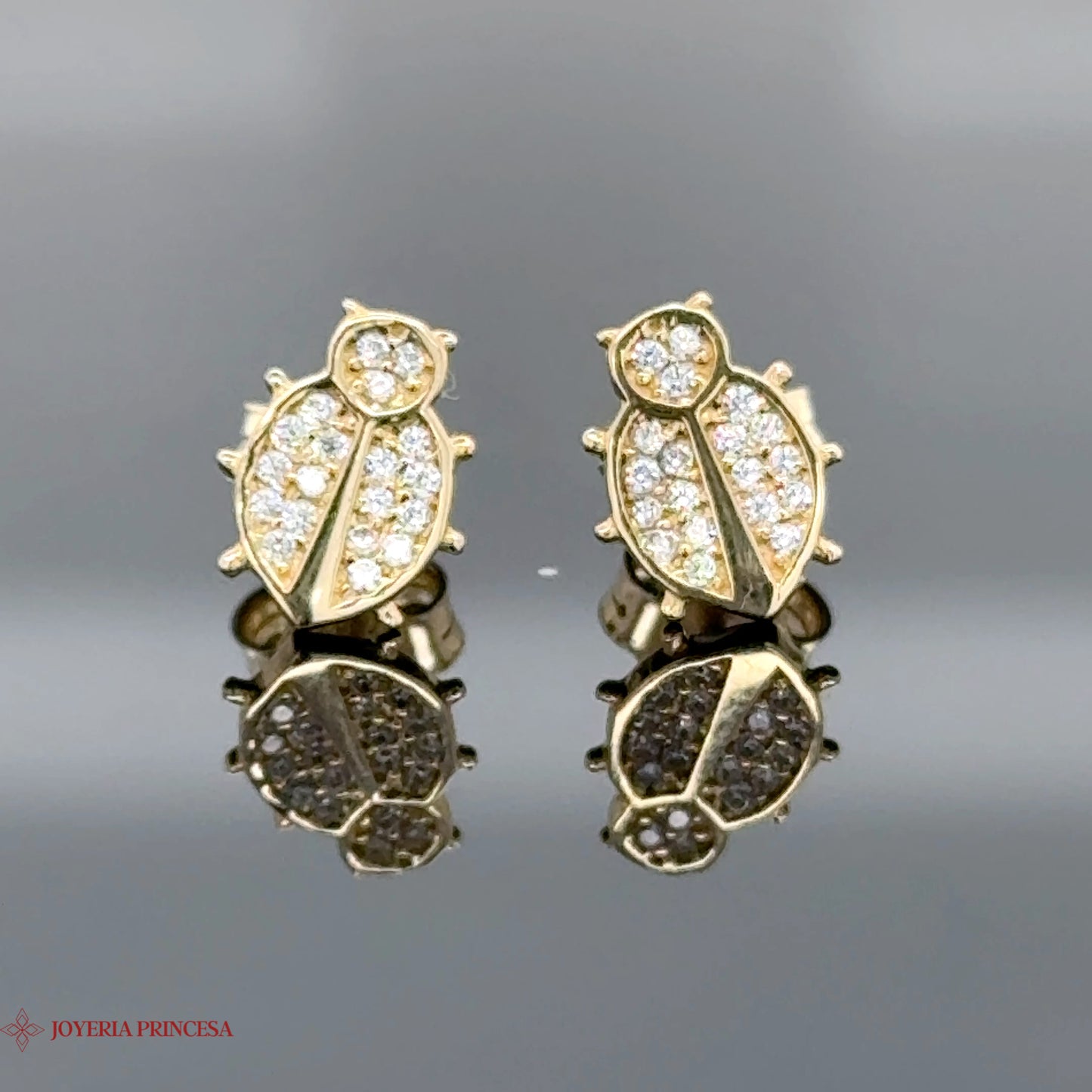 Aretes Mariquita Oro 14K