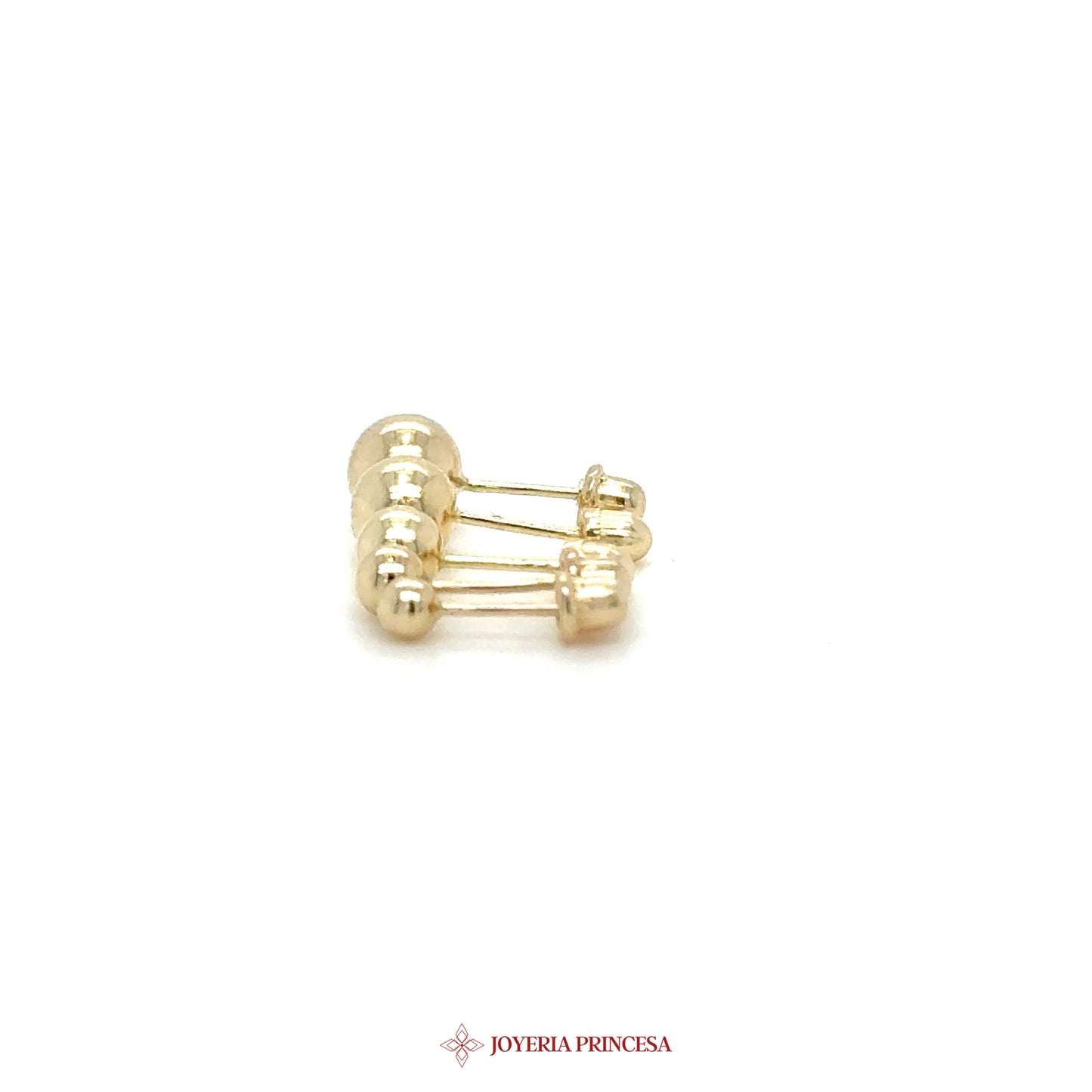 14K Gold Ball Stud Earrings