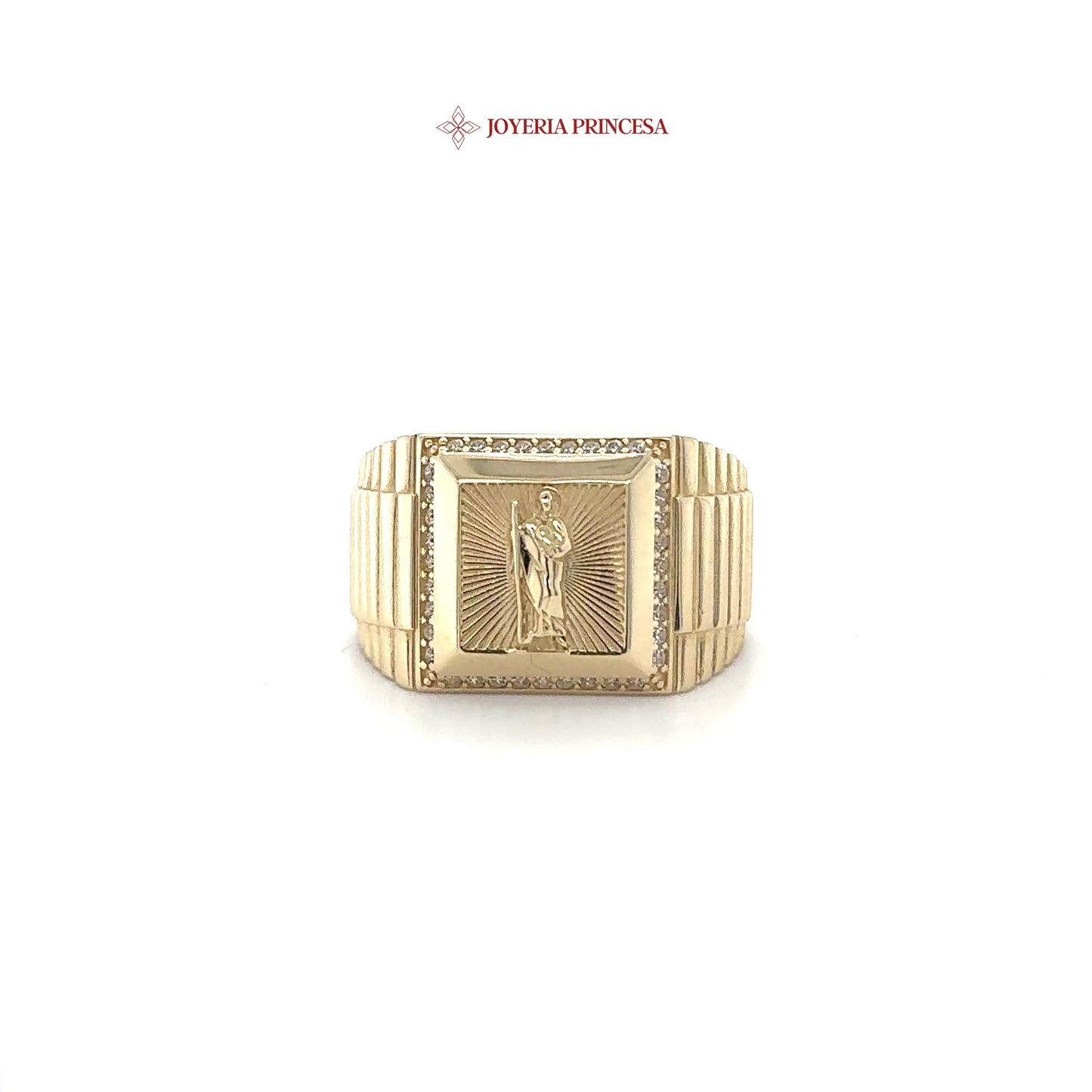 14K San Judas Emblem Ring