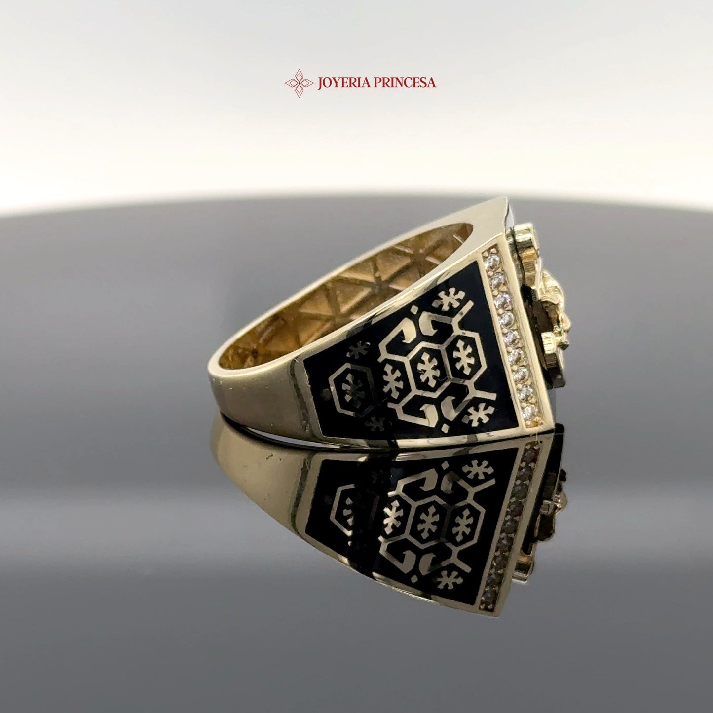 14K Anchor Eagle Ring