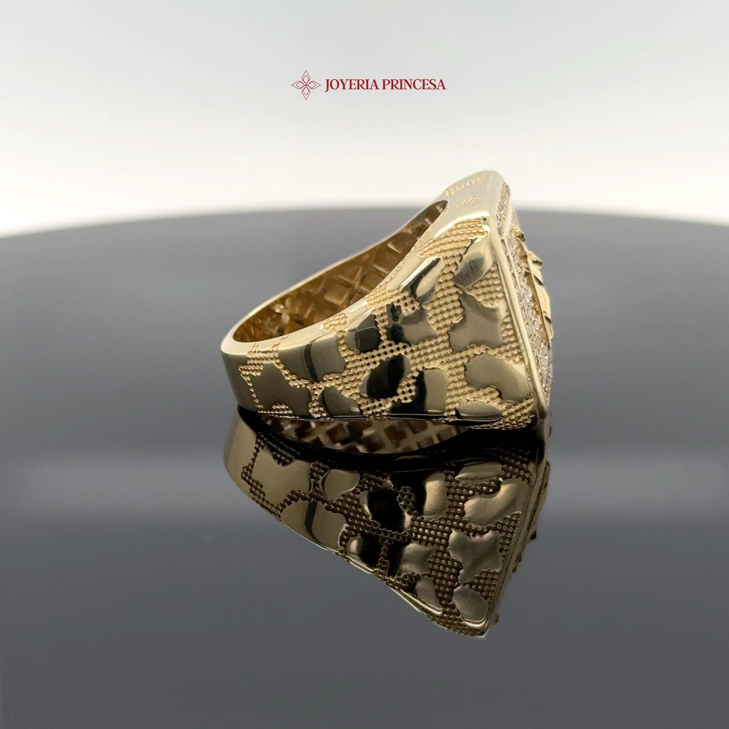 14K San Judas Nugget Ring