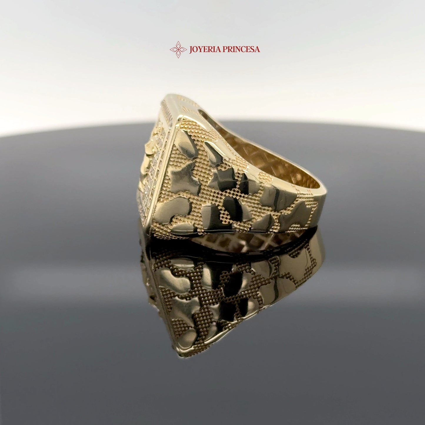 14K San Judas Nugget Ring