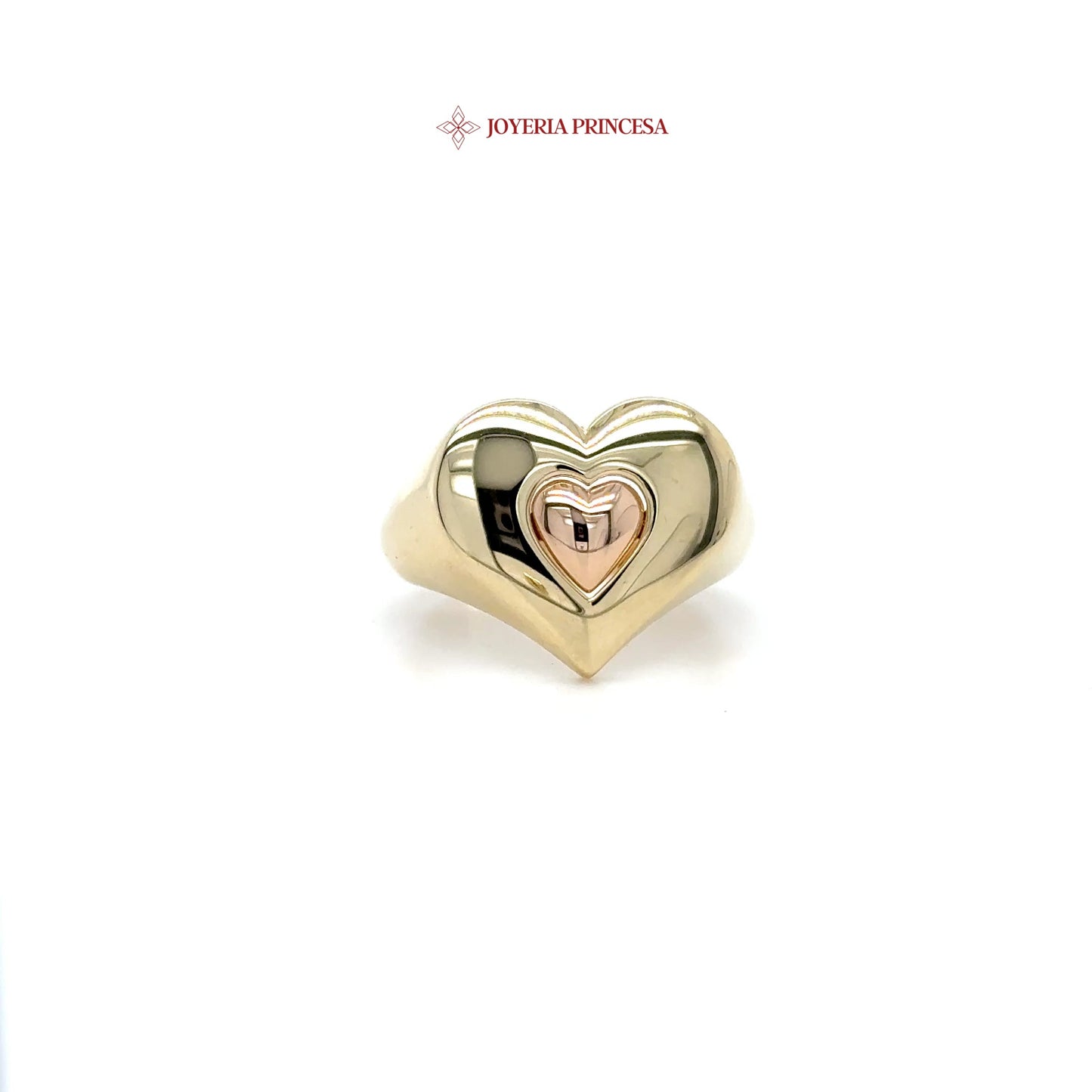 14K Golden Heart Ring