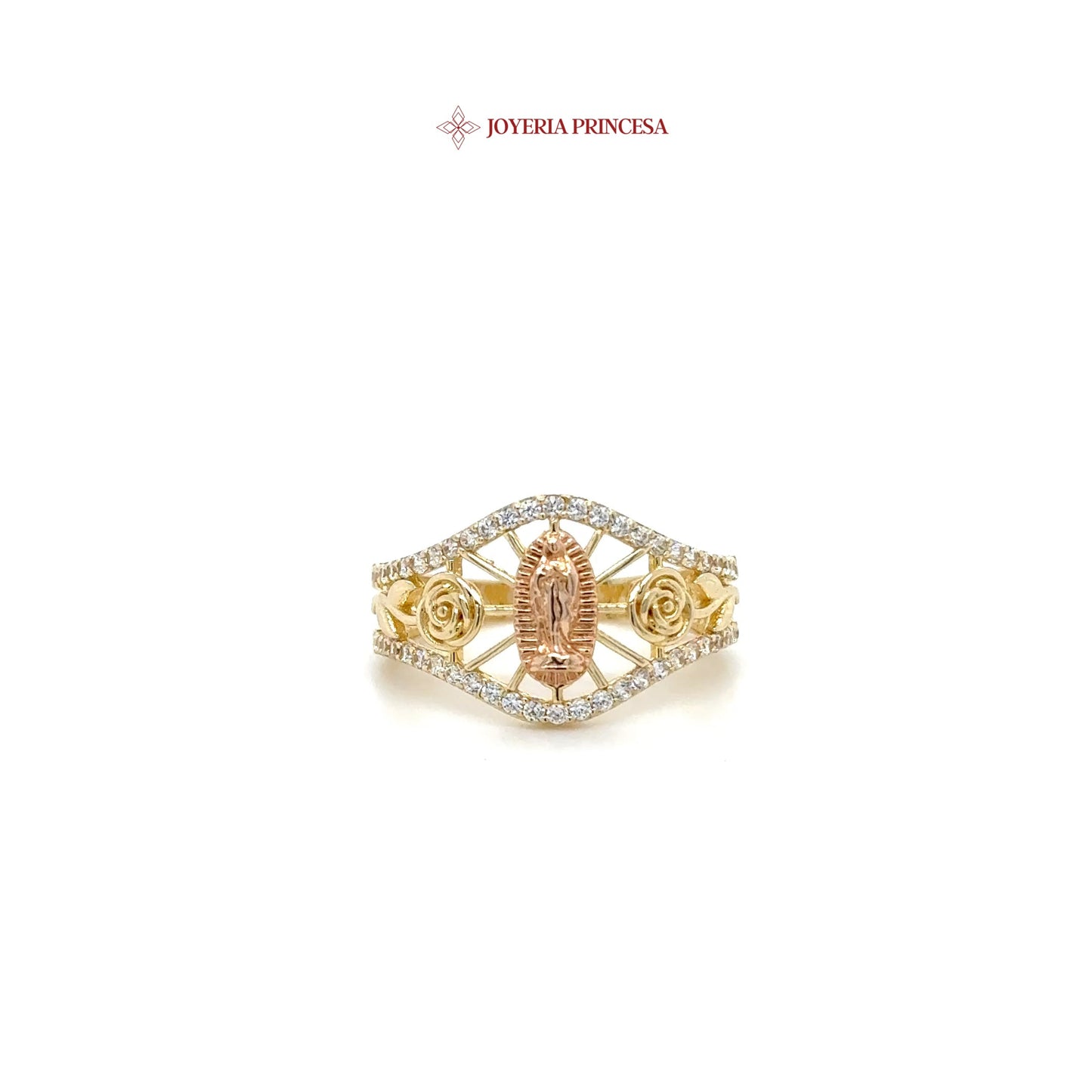 14K Virgen de Guadalupe Ring