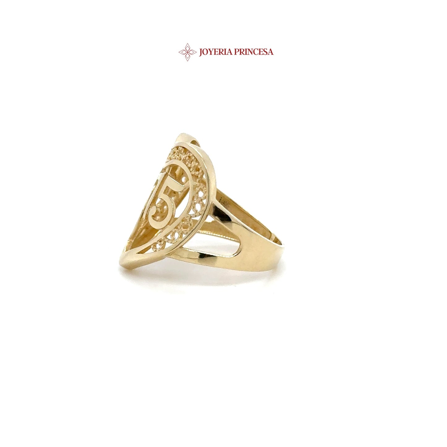 14K Quinceañera Heart Ring