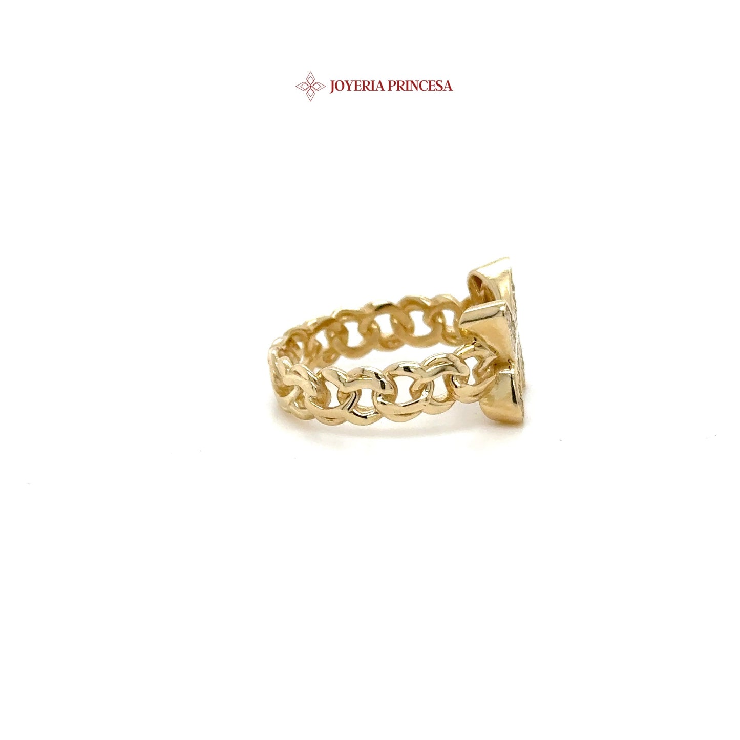 14K Butterfly Chain Ring