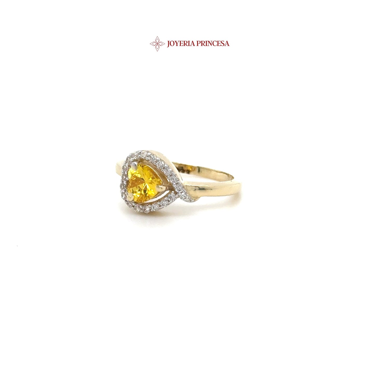 14K Radiant Heart Halo Ring
