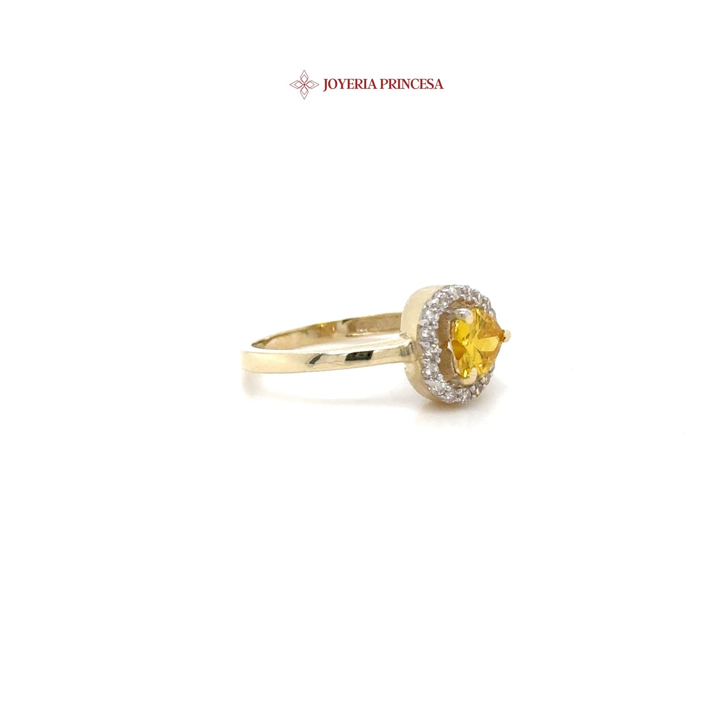 14K Radiant Heart Halo Ring