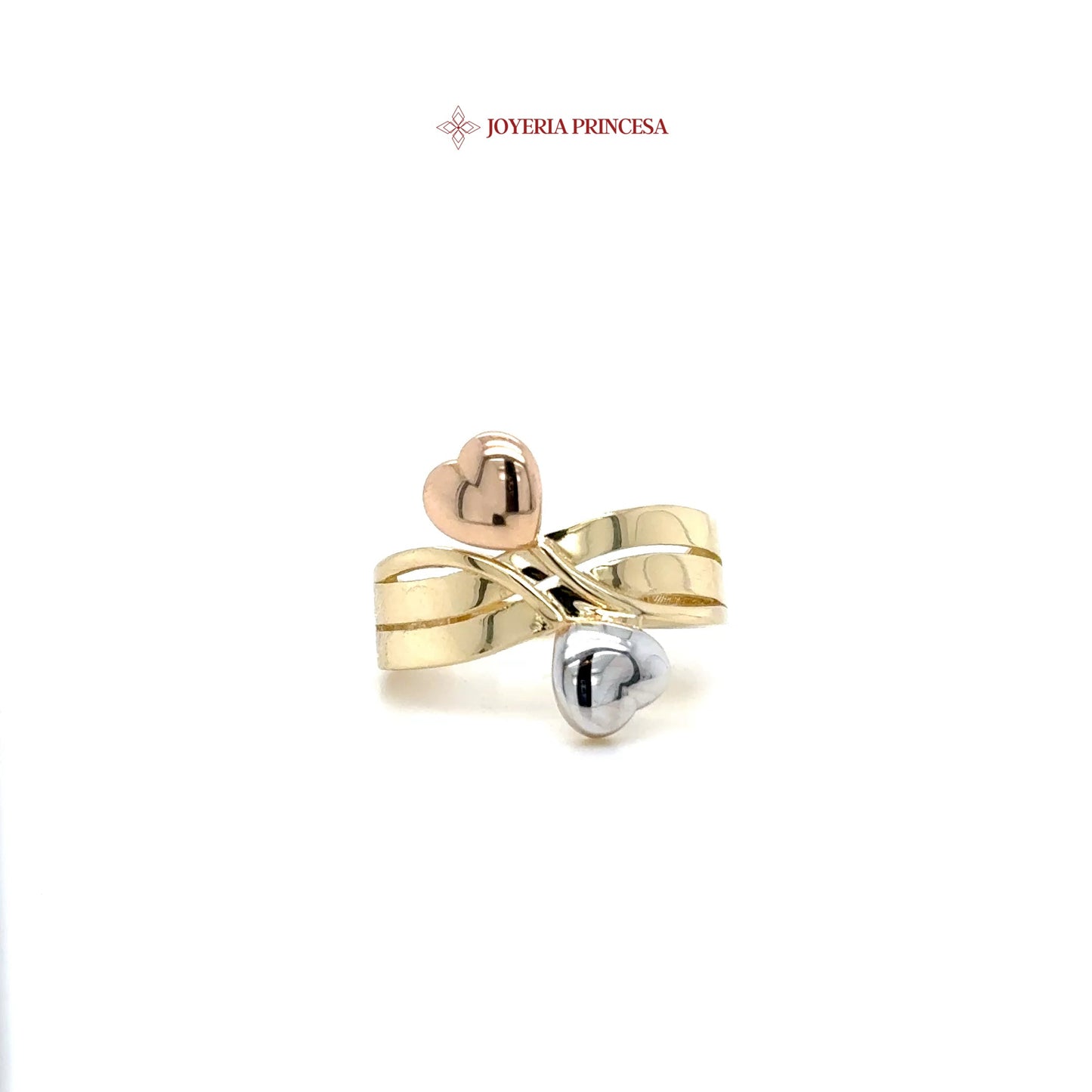 14K Ribbon Heart Ring