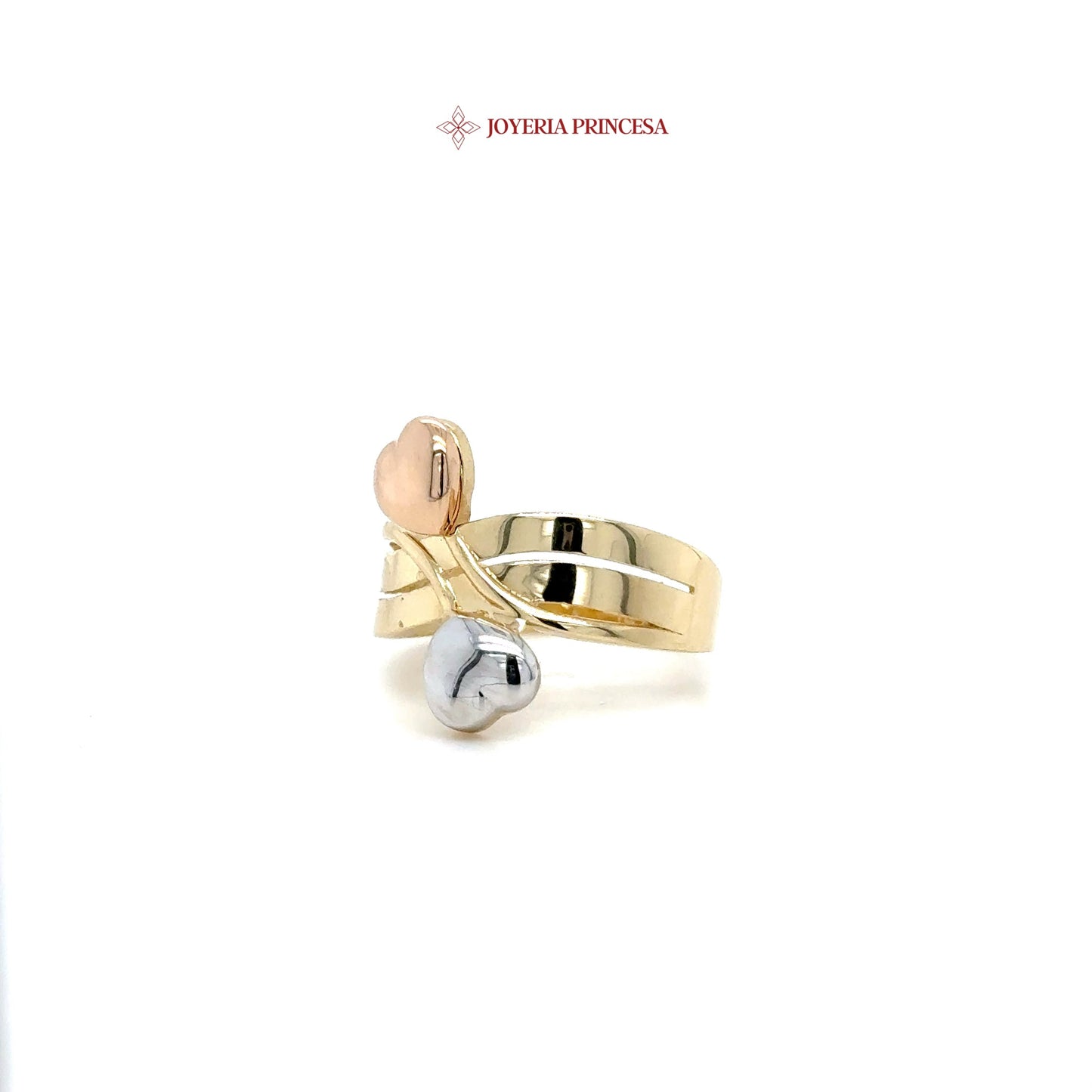 14K Ribbon Heart Ring