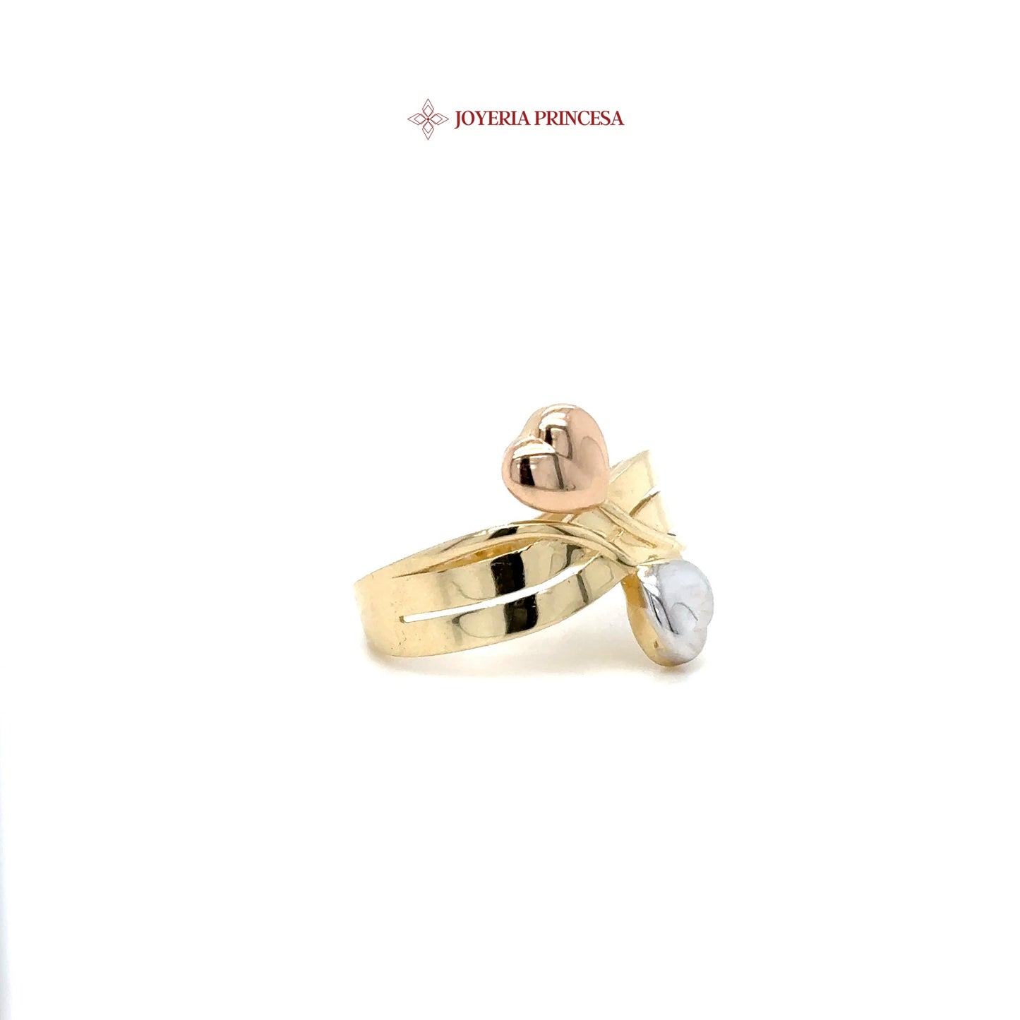 14K Ribbon Heart Ring