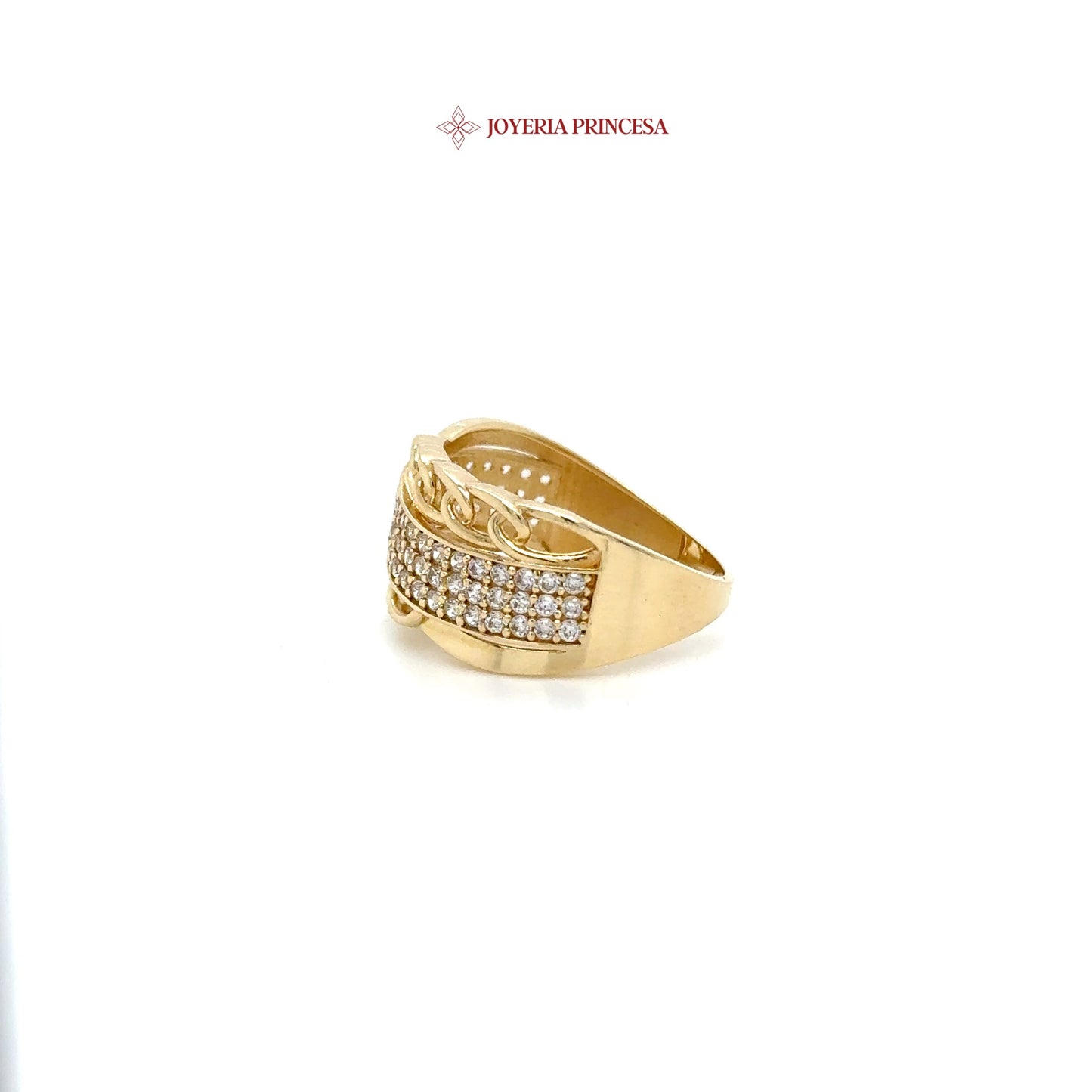 14K Radiant Gem Twirl Ring