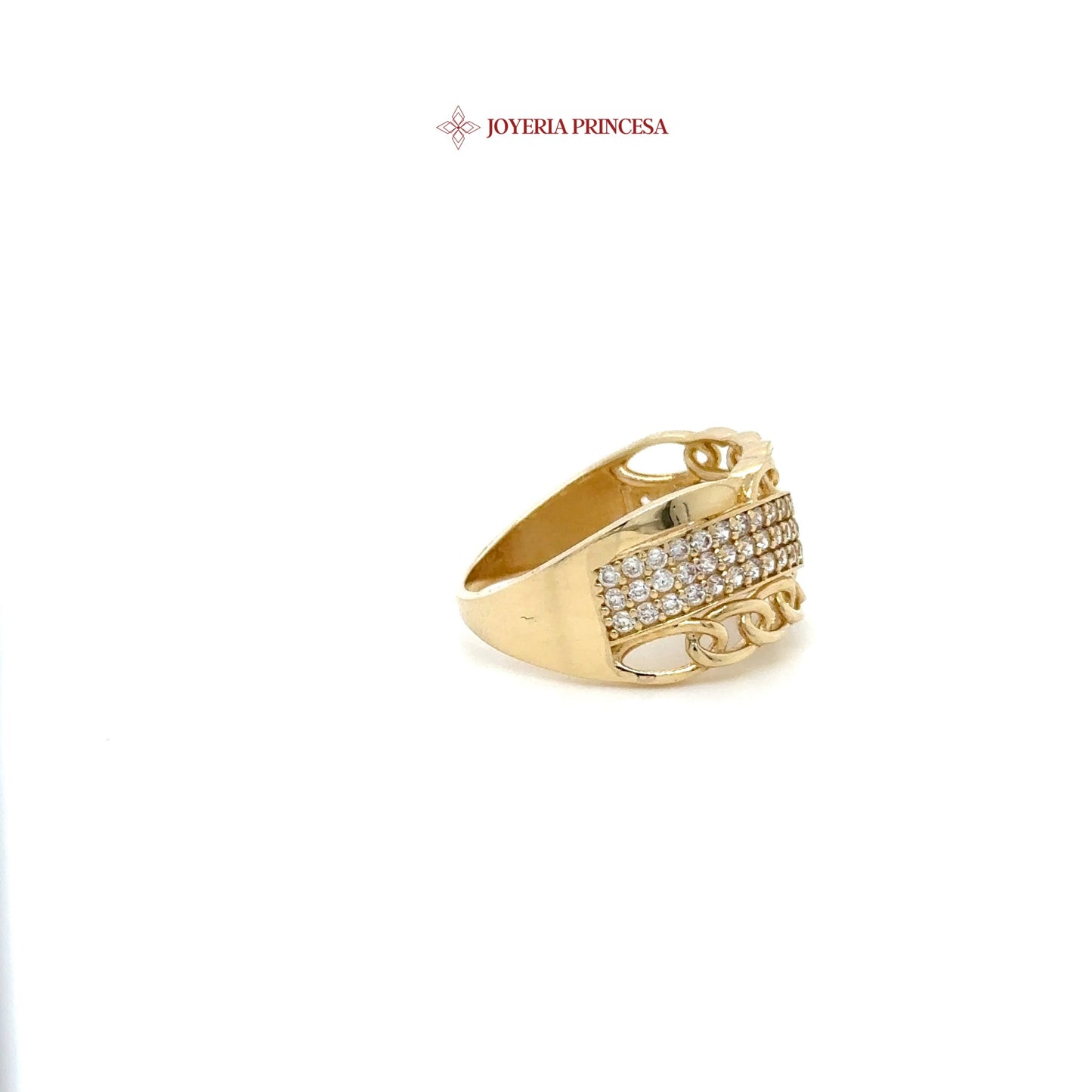 14K Radiant Gem Twirl Ring