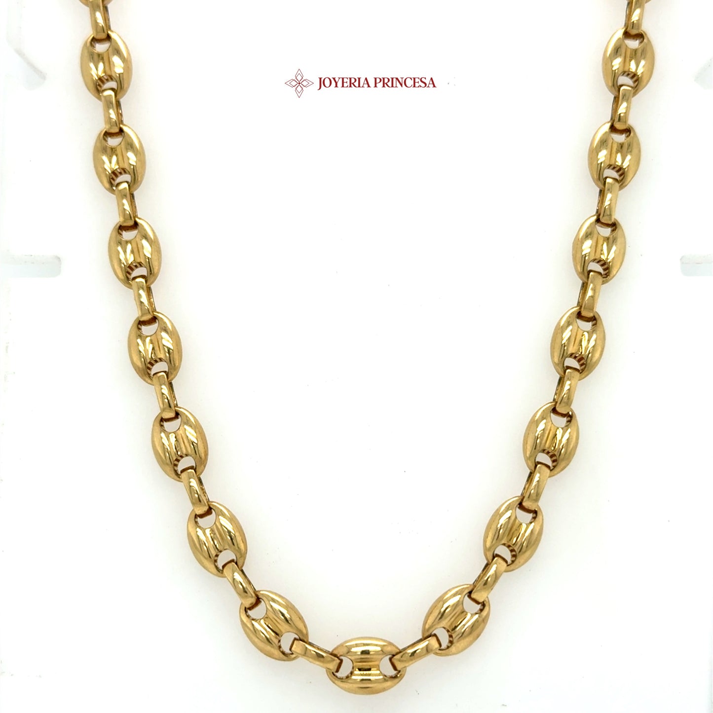 14K 7.7mm 20in Rolo Link Necklace