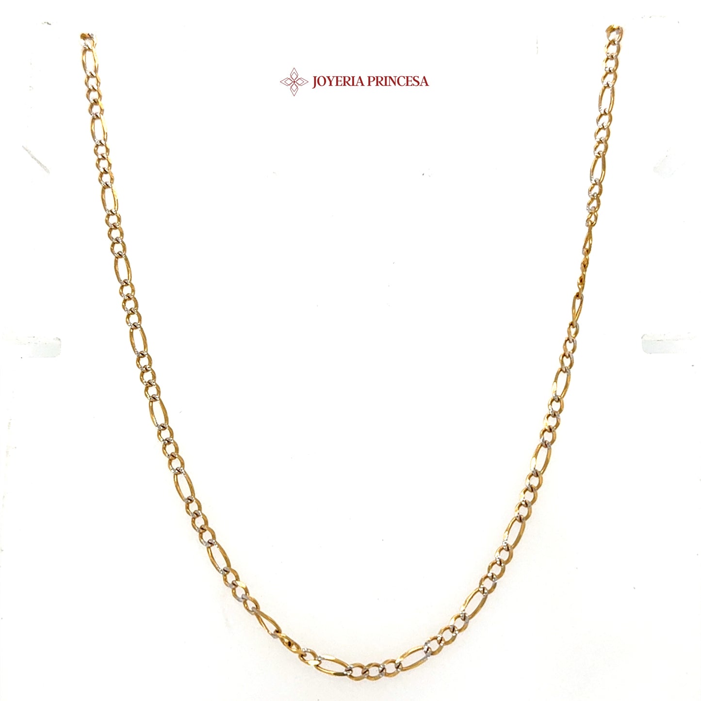 14K 22in 2.5mm Figaro Chain