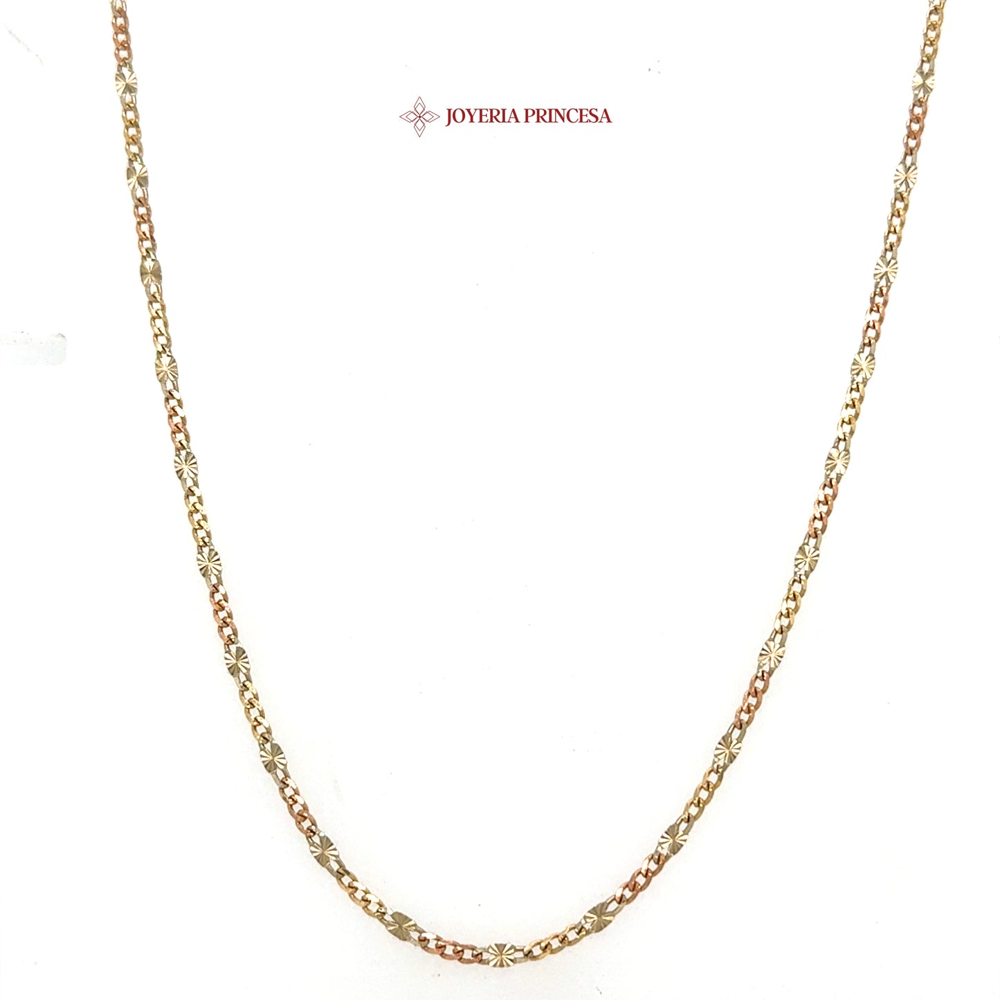 14K 20in 2.1mm 3 Color Valentino Figaro