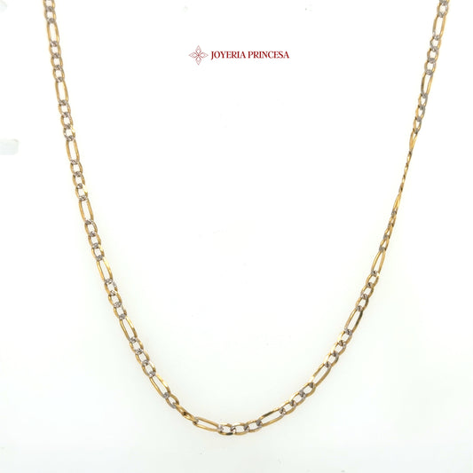 14K 18in 2.3mm Figaro Chain