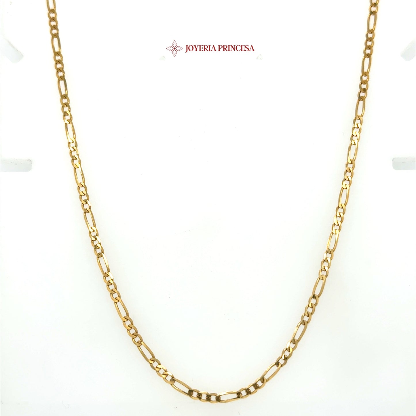 14K 20in 2.4mm Figaro DC Gold Chain