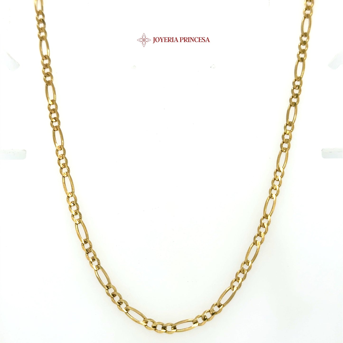 14K 18in 3.1mm Elegant Figaro Chain