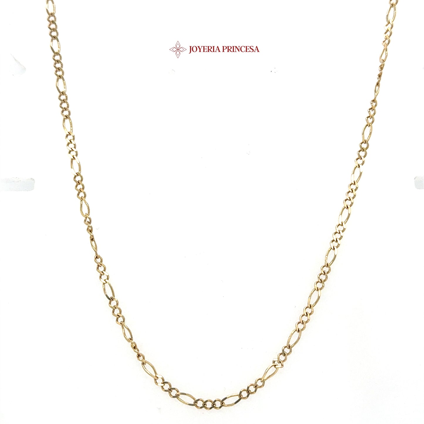 10K 18in 2.4mm Elegant Gold Figaro Chain